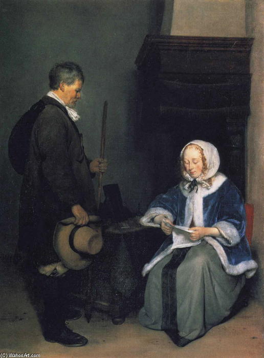 A Lady Reading A Letter 1 — Gerard Ter Borch