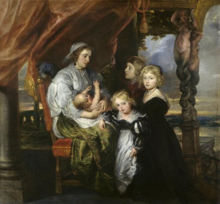 Deborah Kip, Wife Of Sir Balthasar Gerbier, And Her Children — Peter Paul Rubens