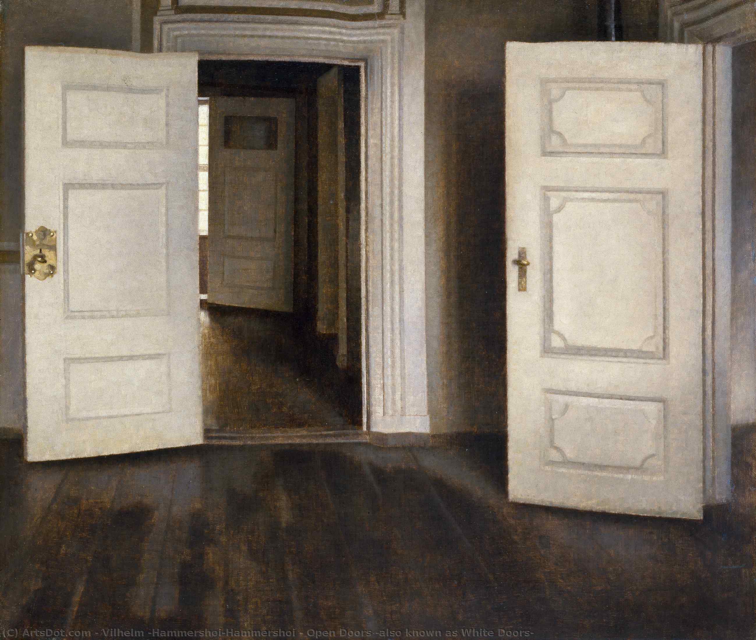 Open Doors (also Known As White Doors) — Vilhelm (hammershøi)hammershoi
