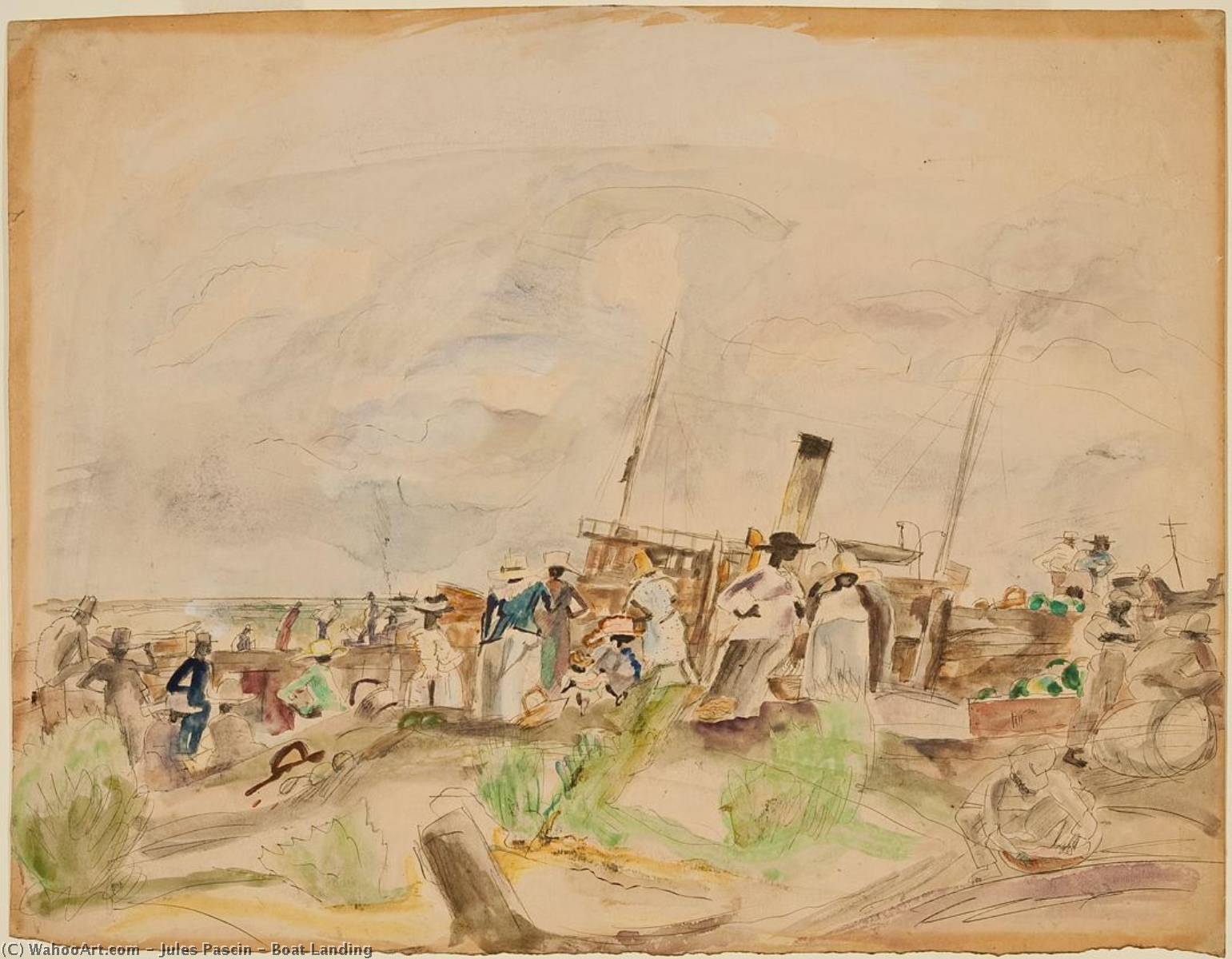 Boat Landing — Julius Mordecai Pincas