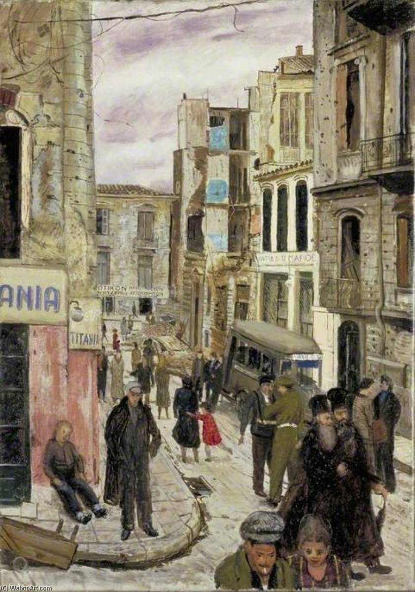 Greece A Typical Street In Athens — Carel Victor Morlais Weight
