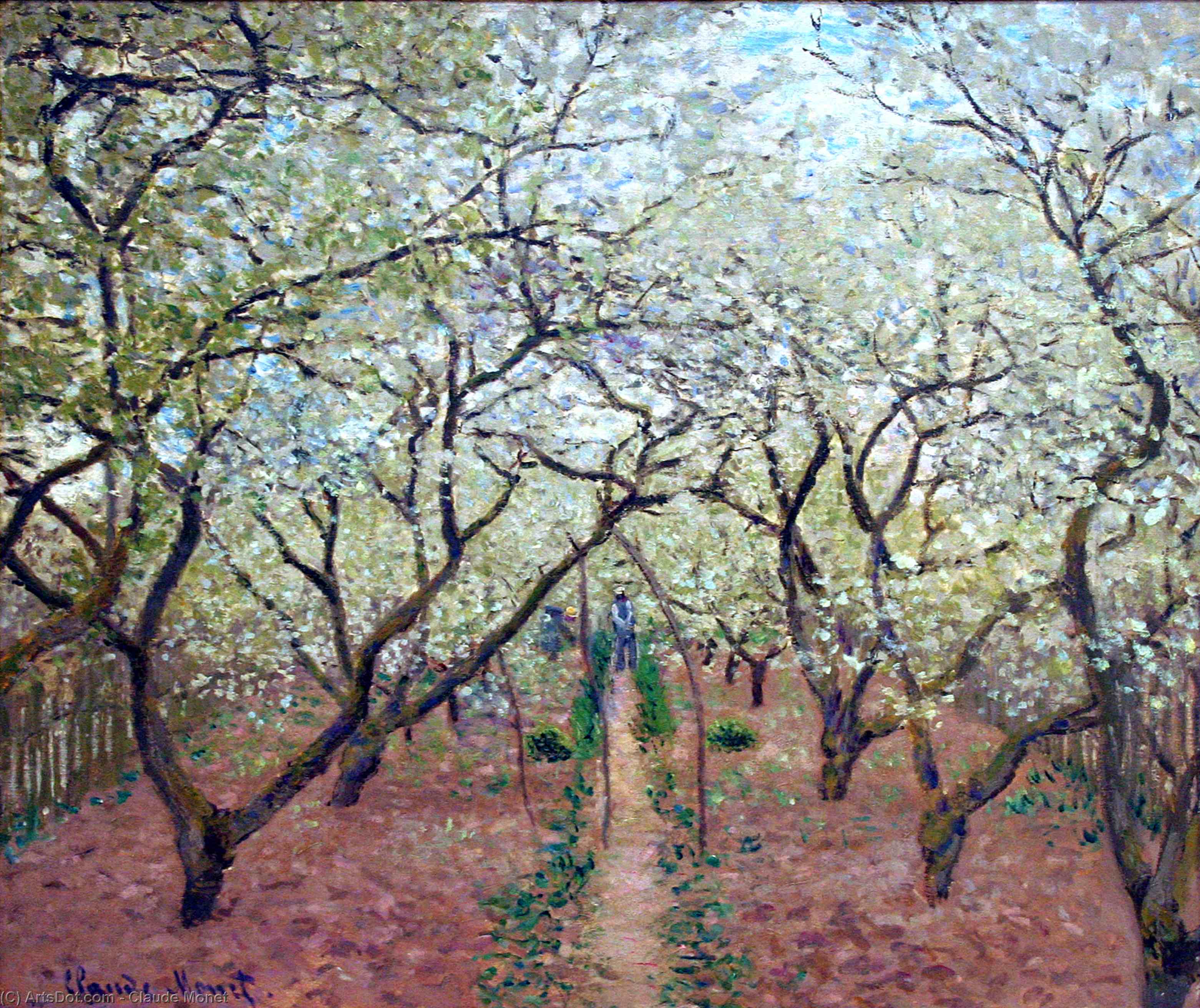 Orchard In Bloom — Claude Monet