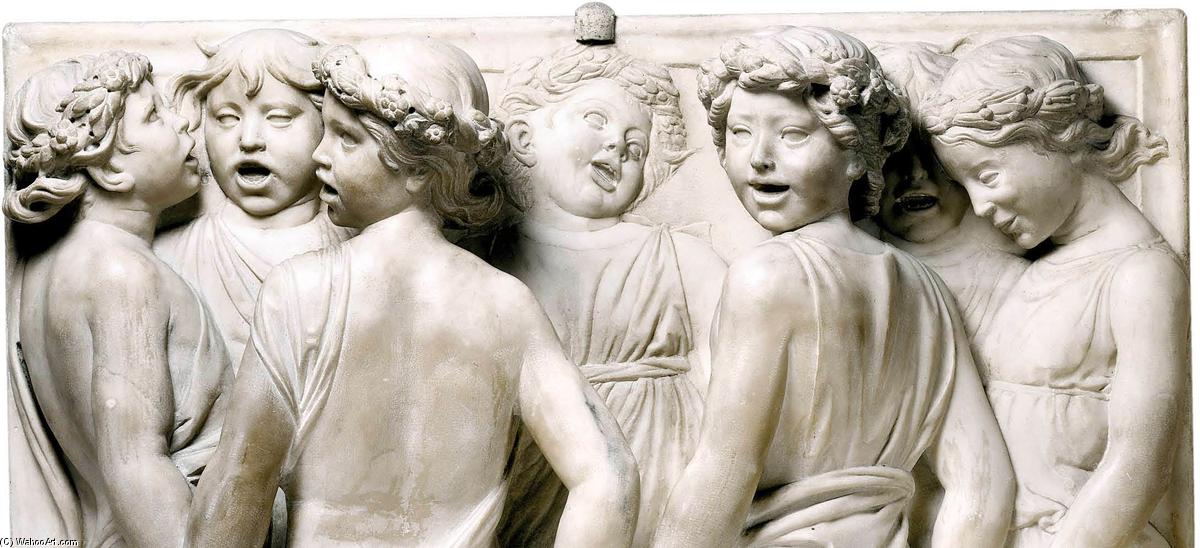Cantoria: First Bottom Relief (detail) — Luca Della Robbia