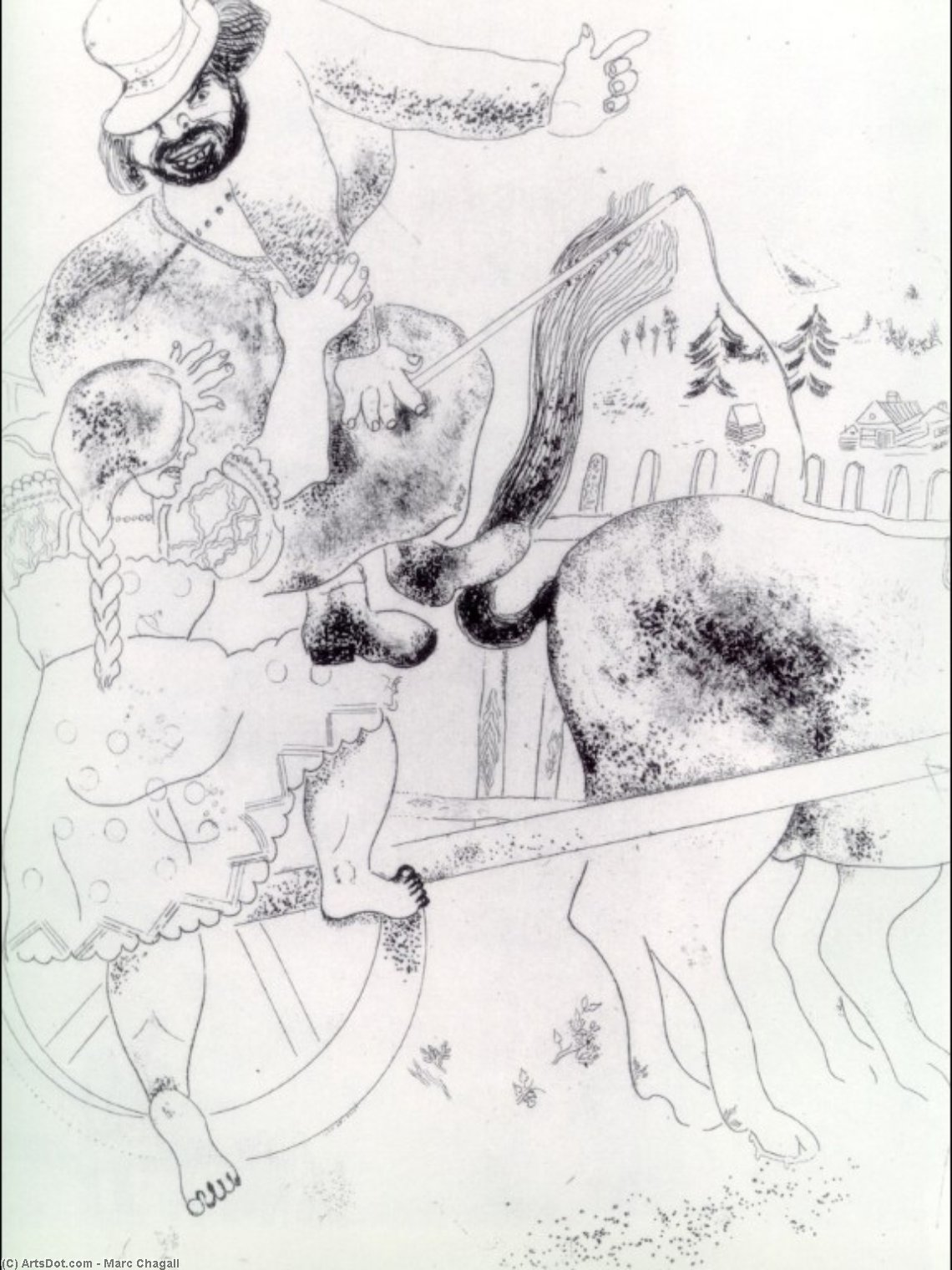 Asking The Way — Marc Chagall