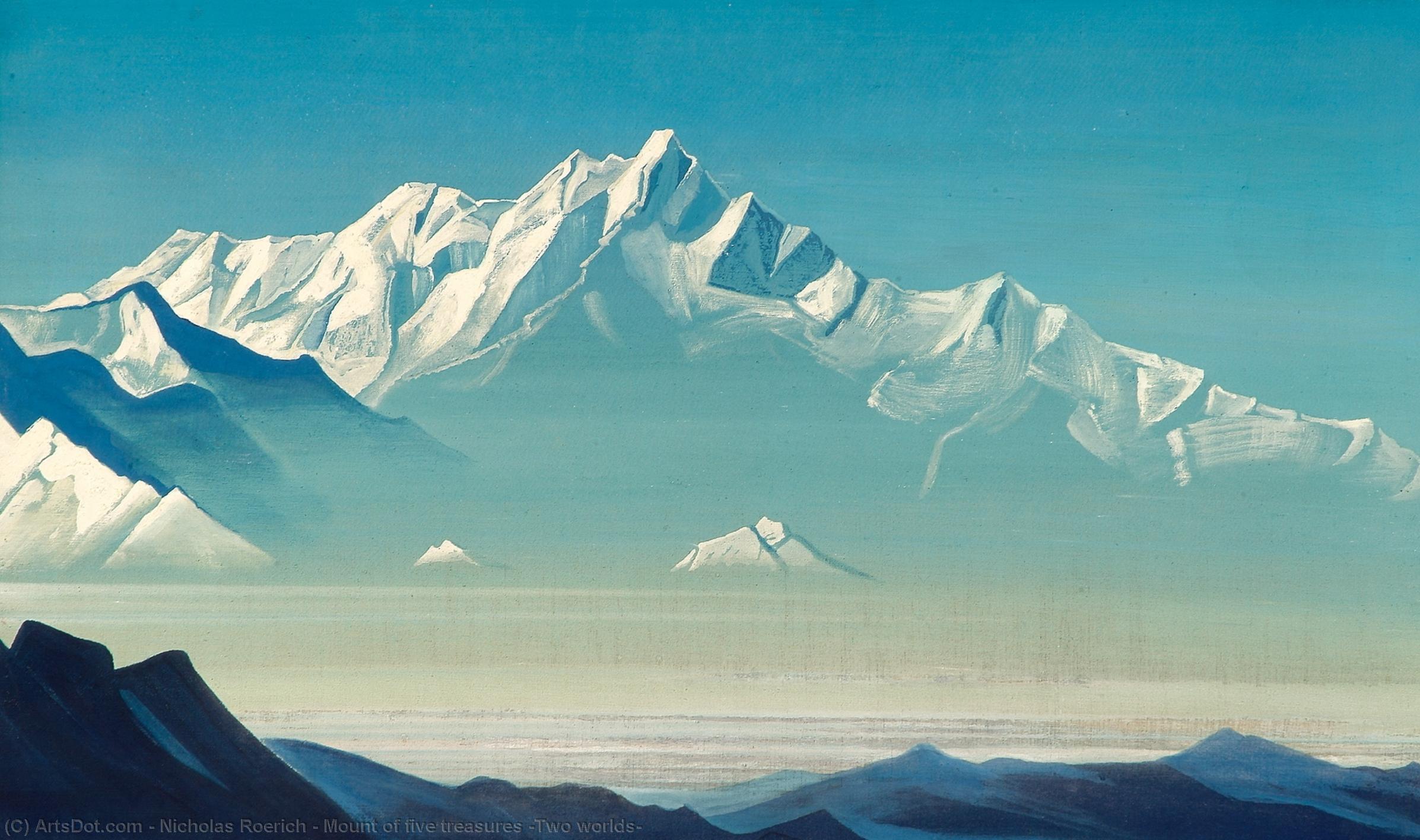 Mount Of Five Treasures (two Worlds) — Nicholas Roerich