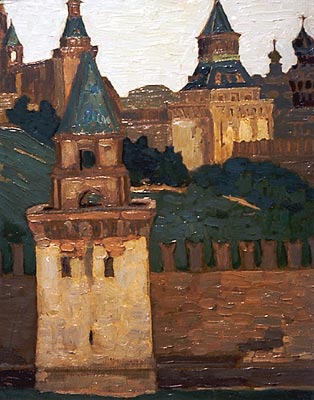 Moscow. View Of Kremlin From Zamoskvorechie. — Nicholas Roerich