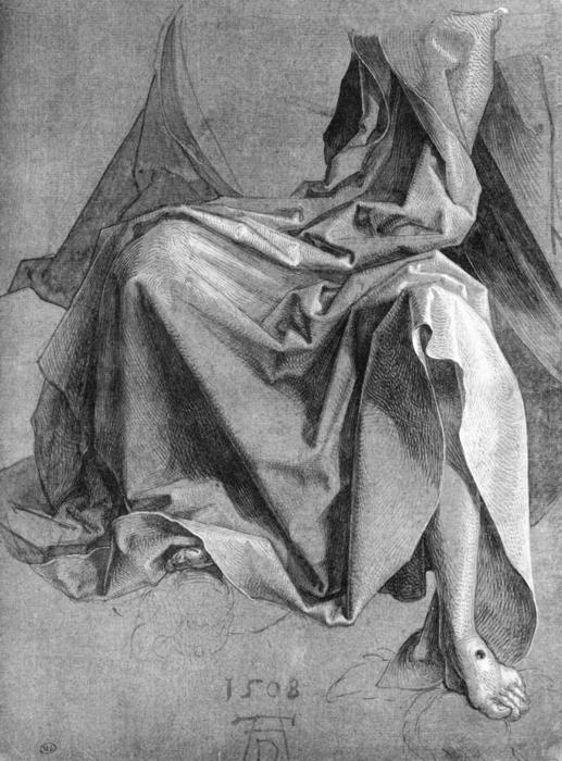 Study Of A Drapery — Albrecht Dürer