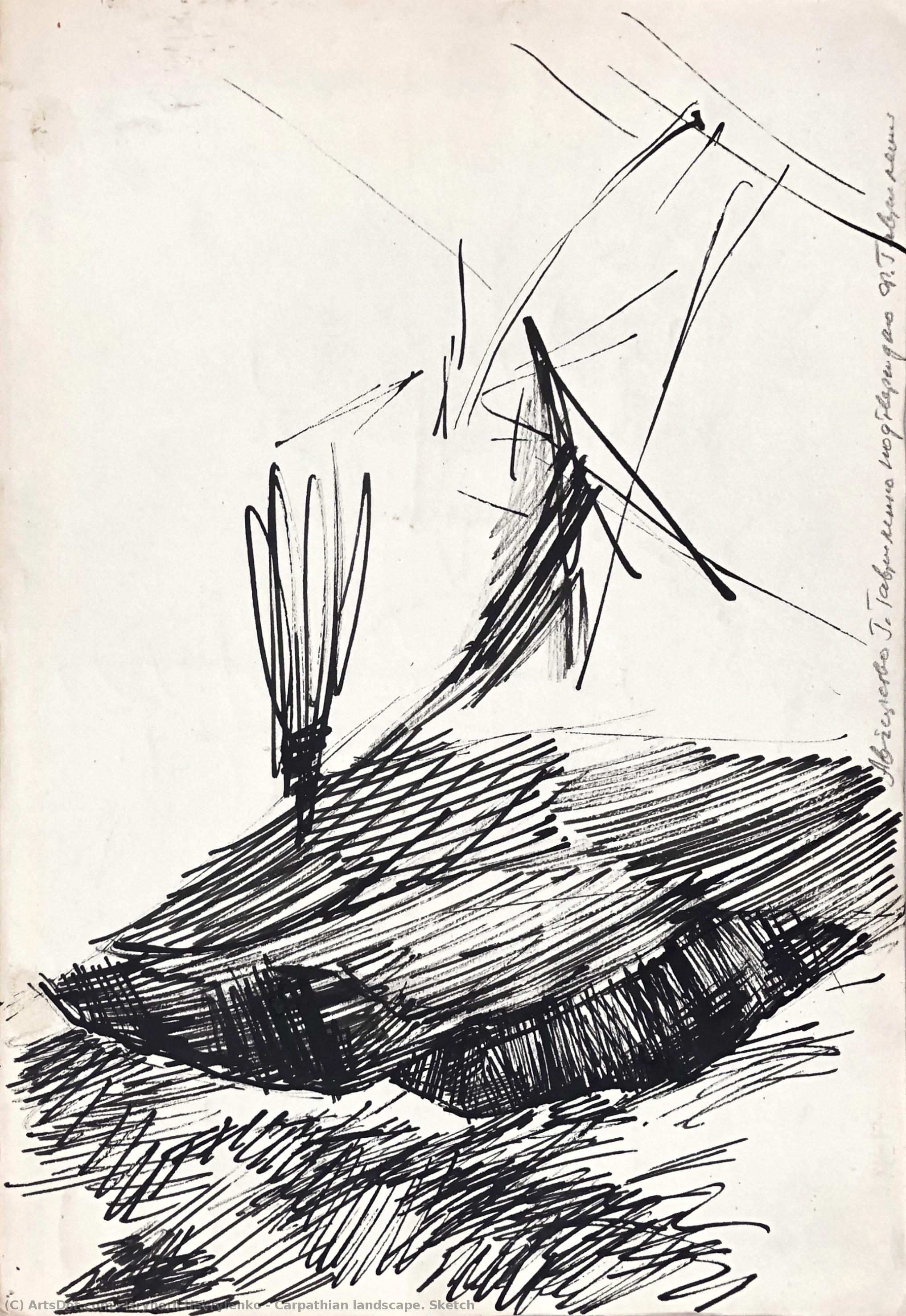Carpathian Landscape. Sketch — Hryhorii Havrylenko