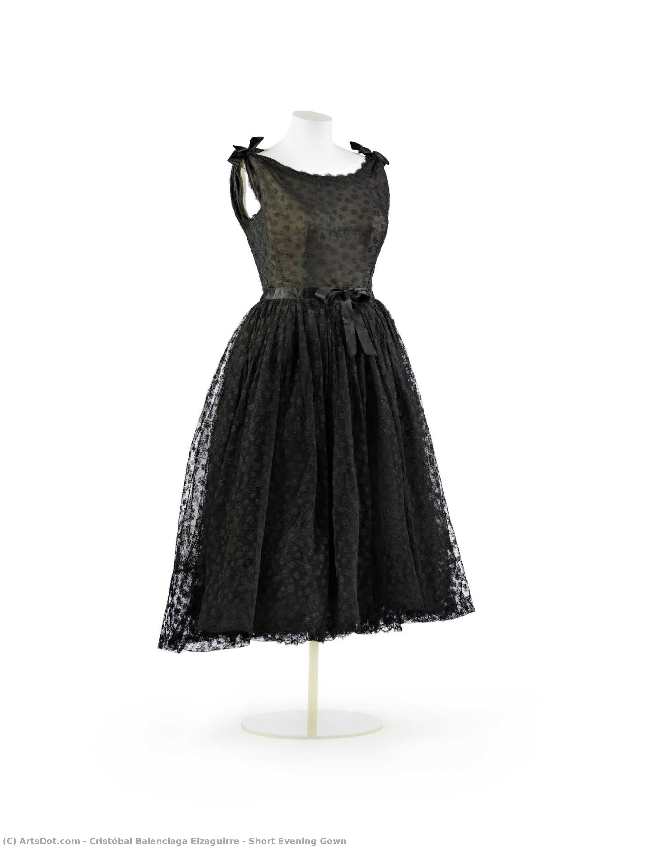 Short Evening Gown — Cristóbal Balenciaga Eizaguirre