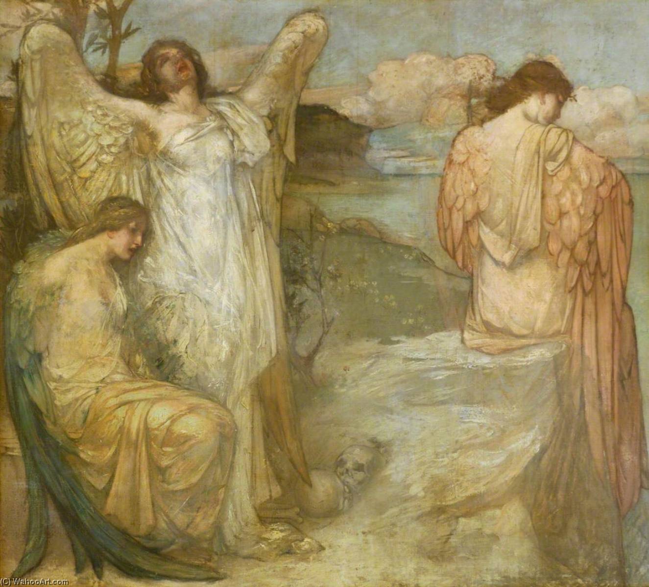 Orpheus Bacchantes On The Shore — Douglas Strachan