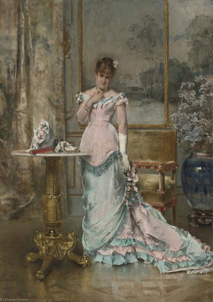 L'attente — Alfred Émile Léopold Stevens
