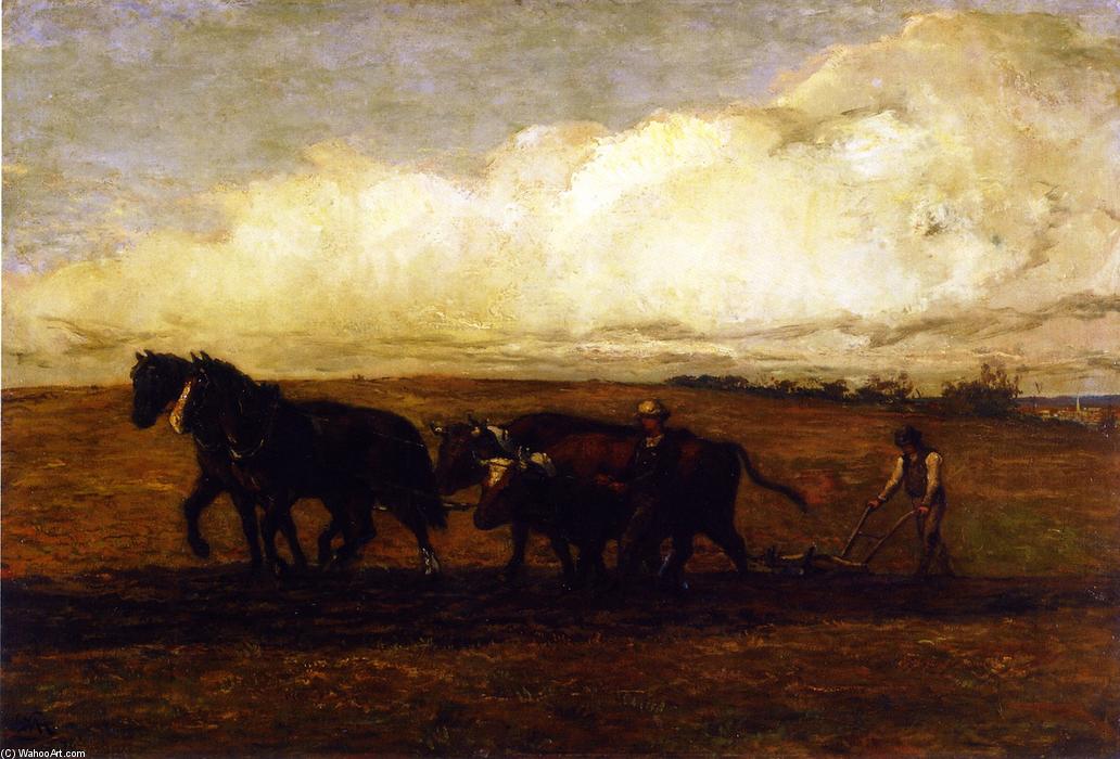 Plowing — William Morris Hunt
