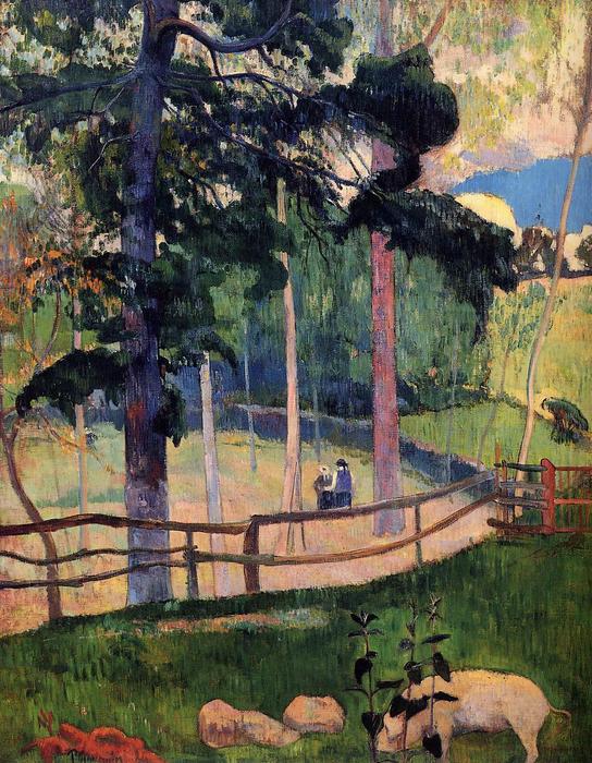 Nostalgic Promenade — Eugène Henri Paul Gauguin