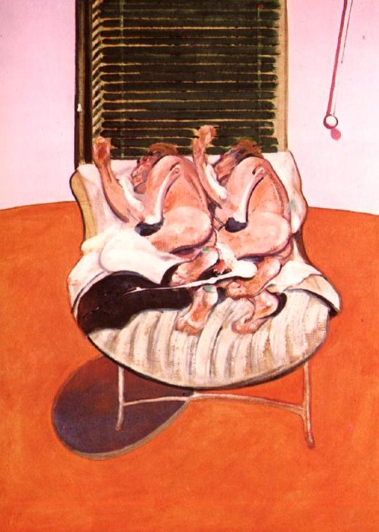 Two Figures Lying On A Bed With Attendants, 1968 B — Francis Bacon