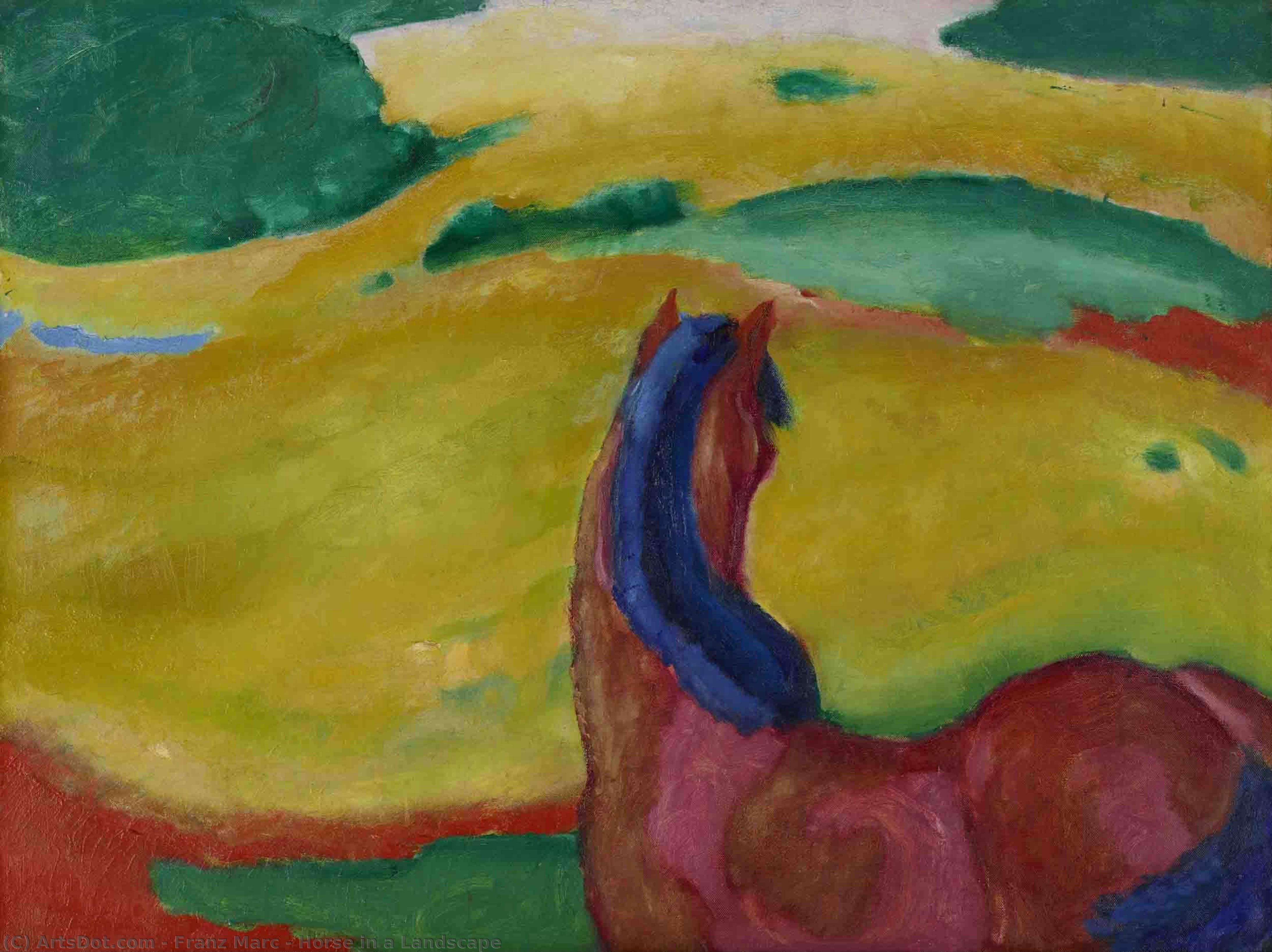 Horse In A Landscape — Franz Marc