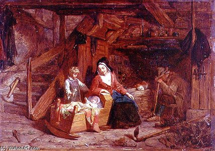A Cottage Interior — Frederick Goodall