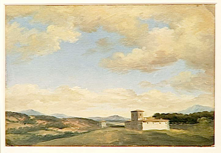 A La Villa Borghese Arbre Et Fabrique — Pierre-henri De Valenciennes