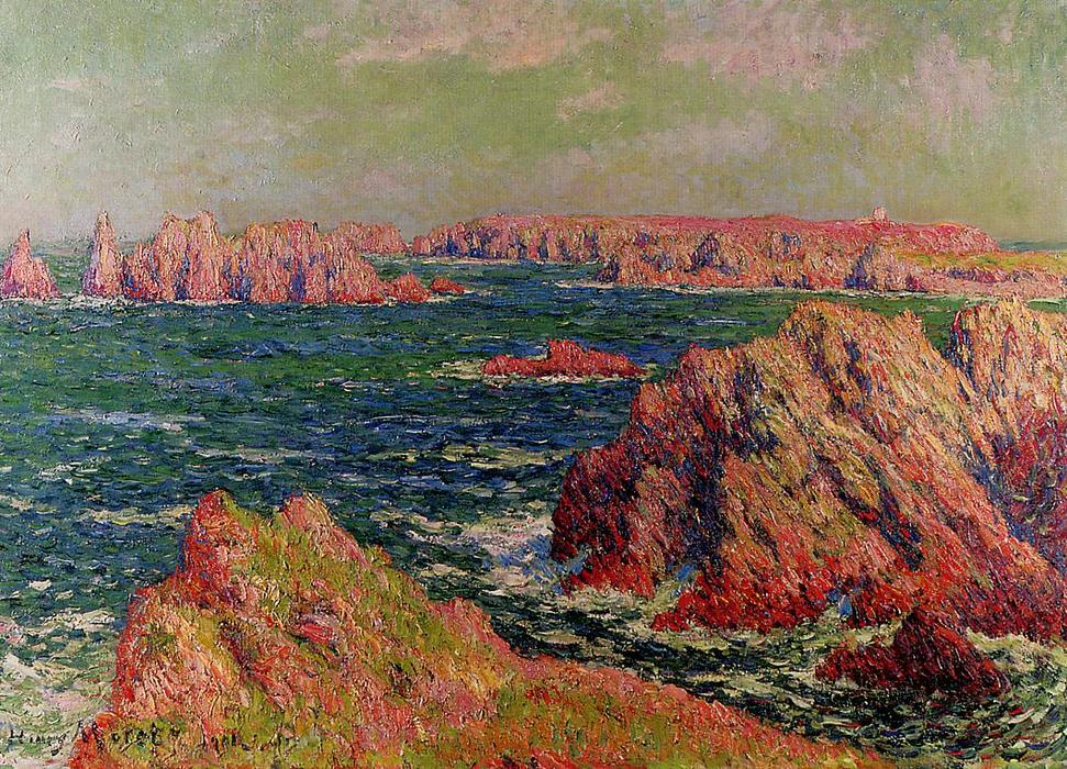 The Cliffs At Belle Ile — Henri Moret