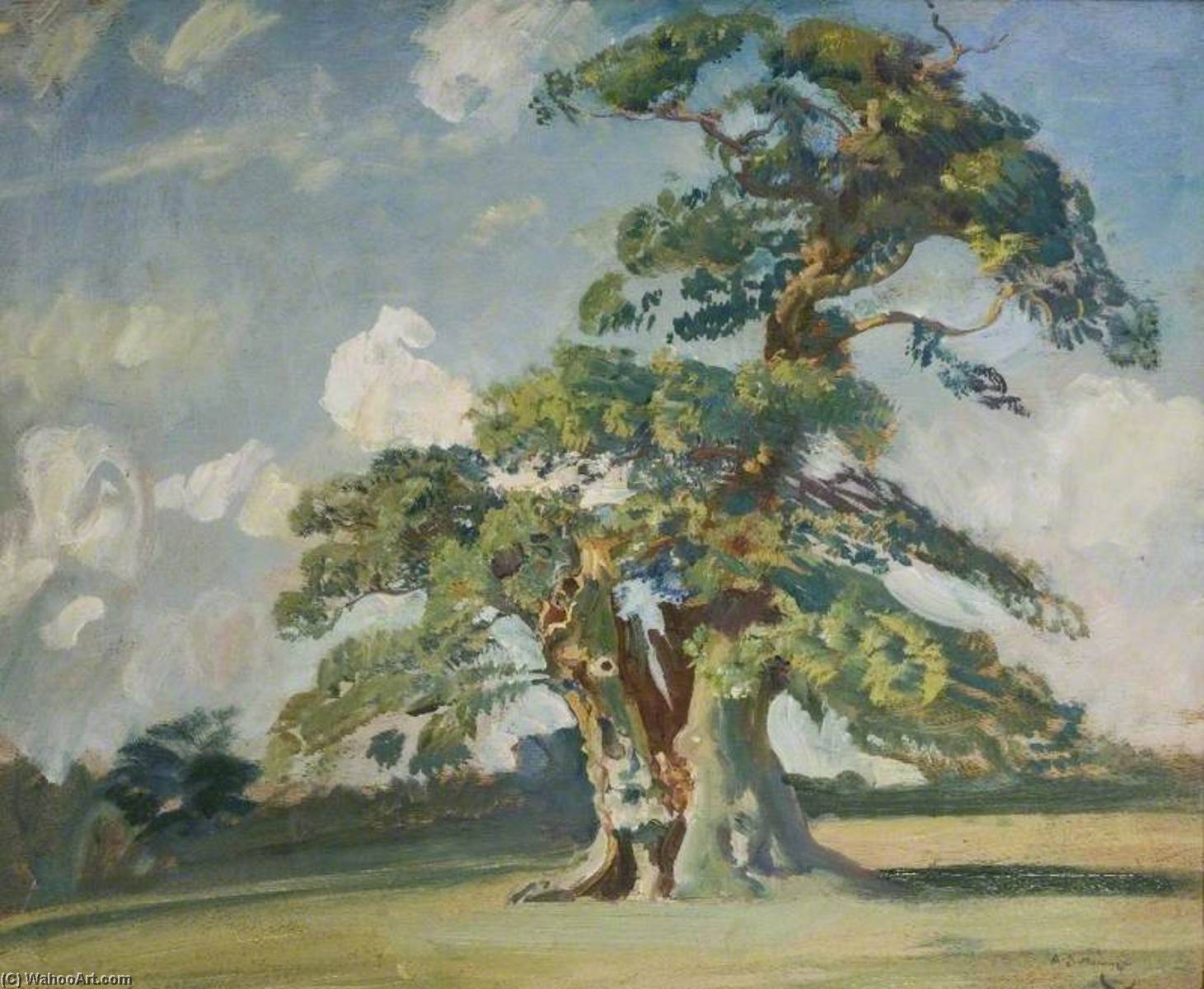 The Old Oak, Mistley Park — Sir Alfred James Munnings