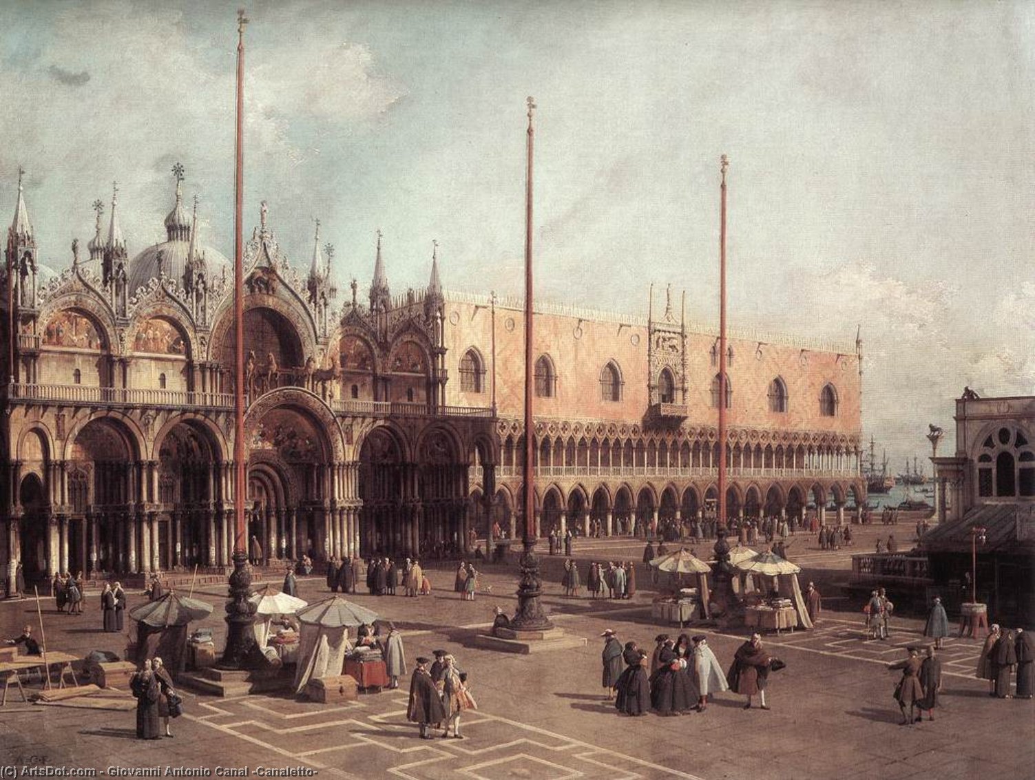 Piazza San Marco: Looking South-east — Canaletto