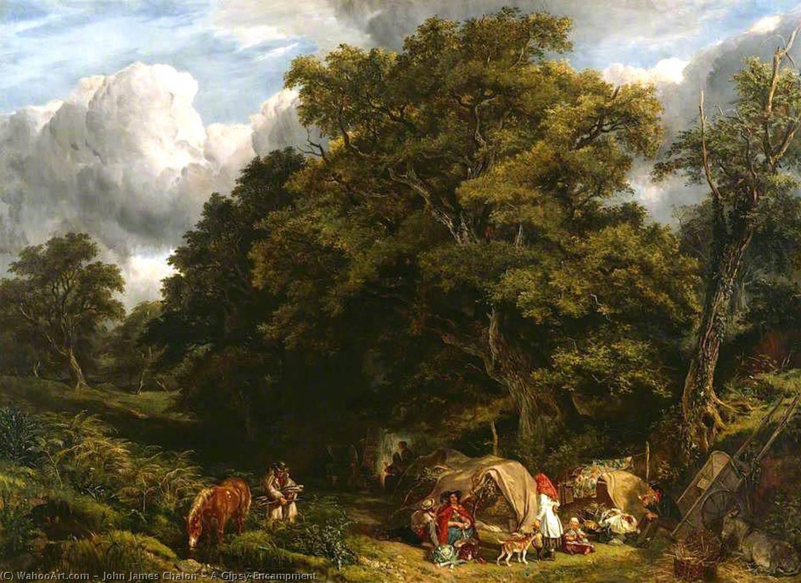 A Gipsy Encampment — John James Chalon