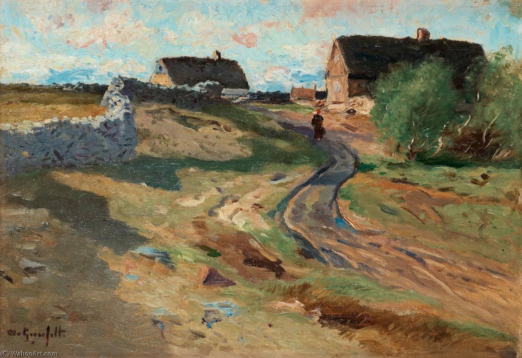 Landscape With A Fence — Wilhelm Von Gegerfelt