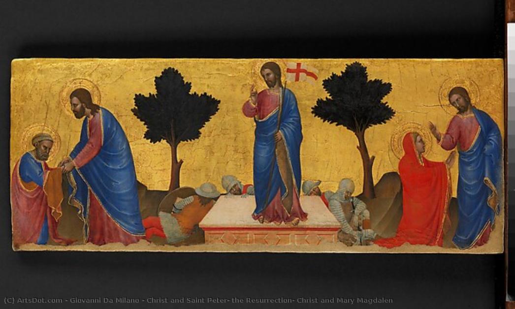 Christ And Saint Peter; The Resurrection; Christ And Mary Magdalen — Giovanni Da Milano