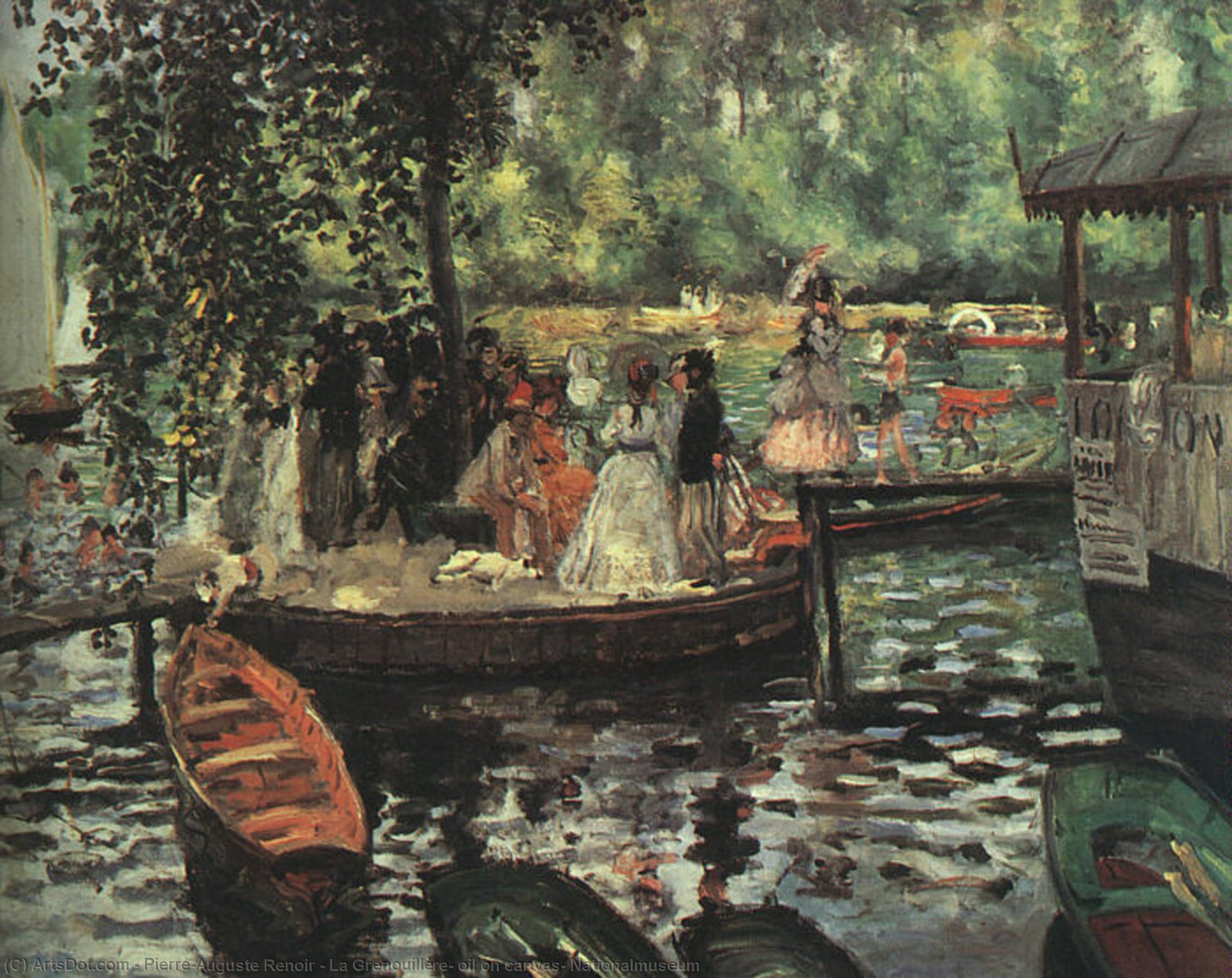 La Grenouillère, Oil On Canvas, Nationalmuseum — Pierre-auguste Renoir