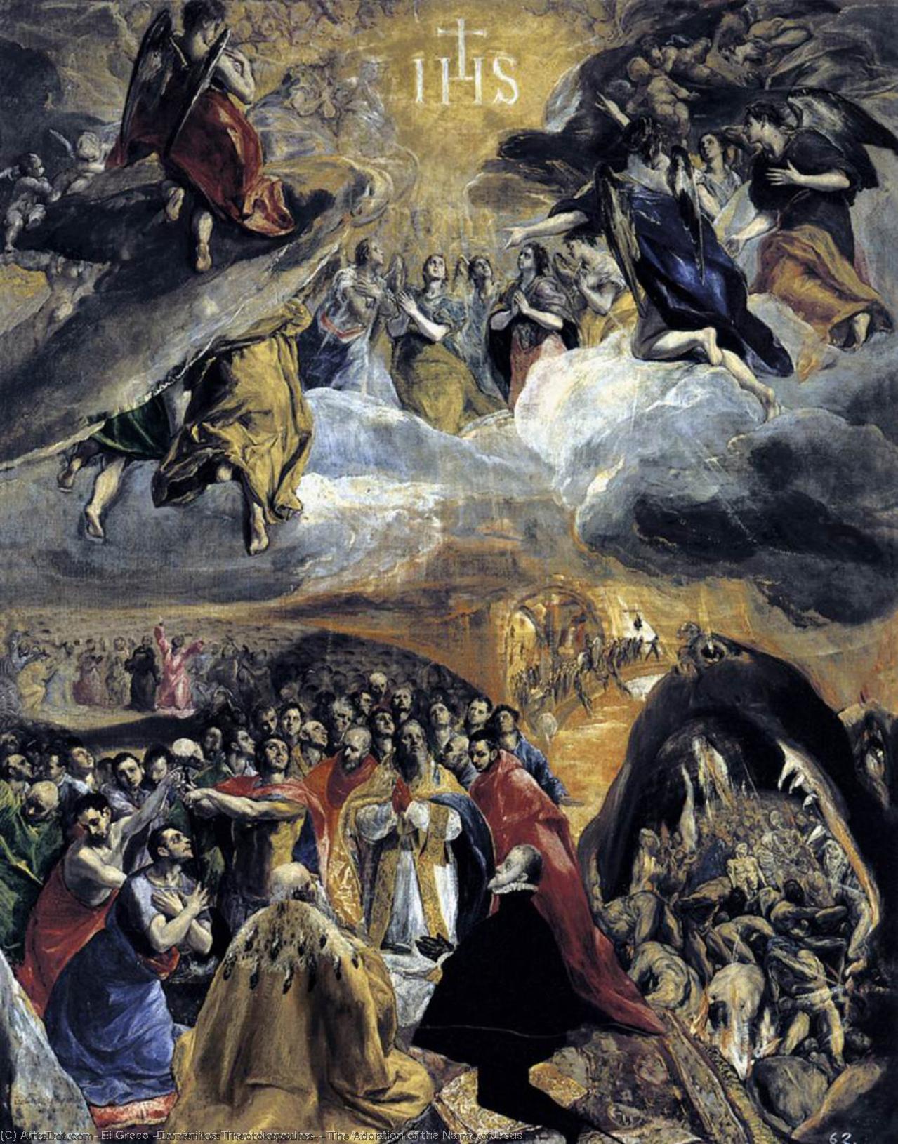 The Adoration Of The Name Of Jesus — El Greco