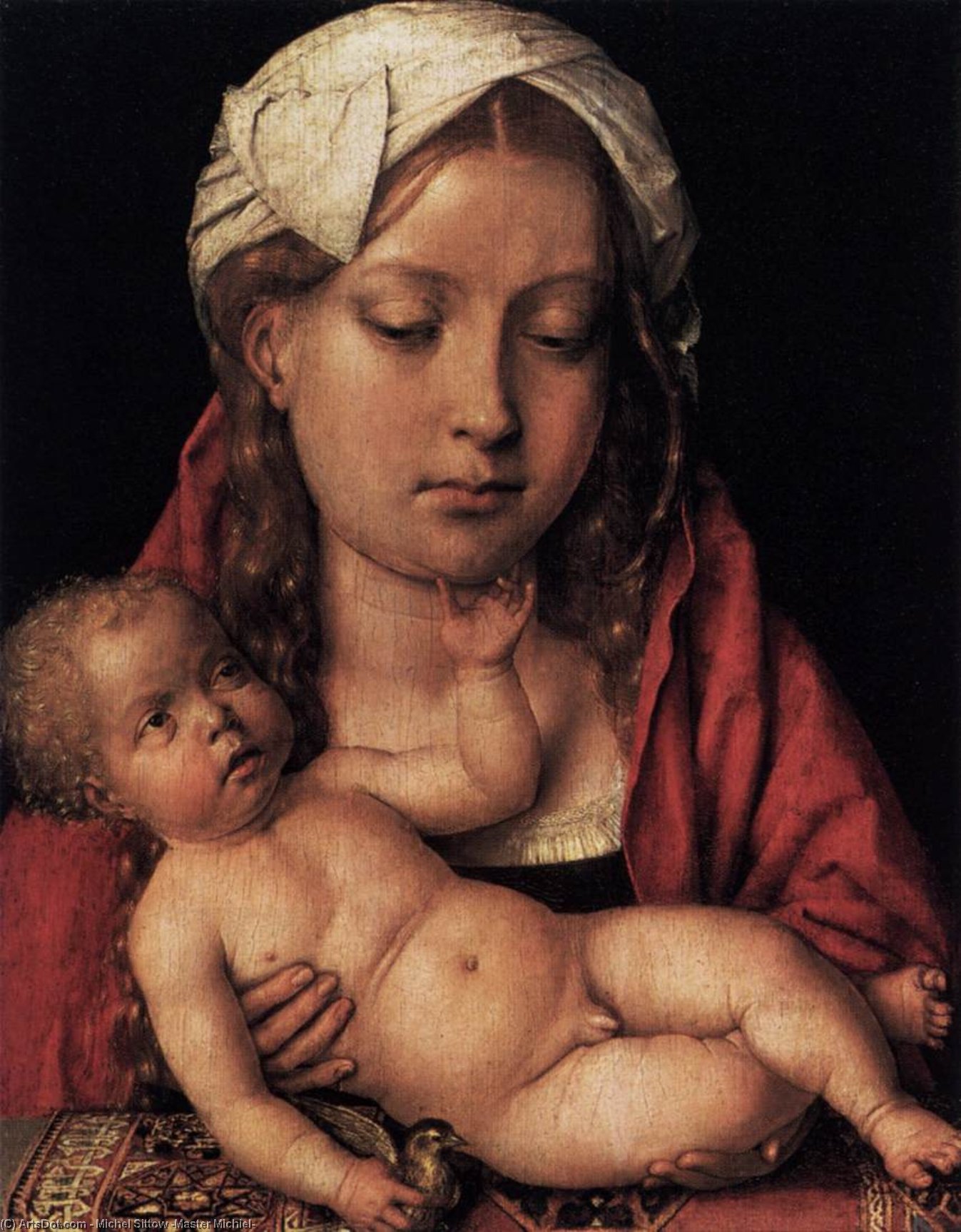 Virgin And Child — Michel Sittow (master Michiel)