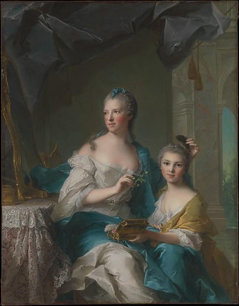 Madame Marsollier And Her Daughter — Marc Nattier