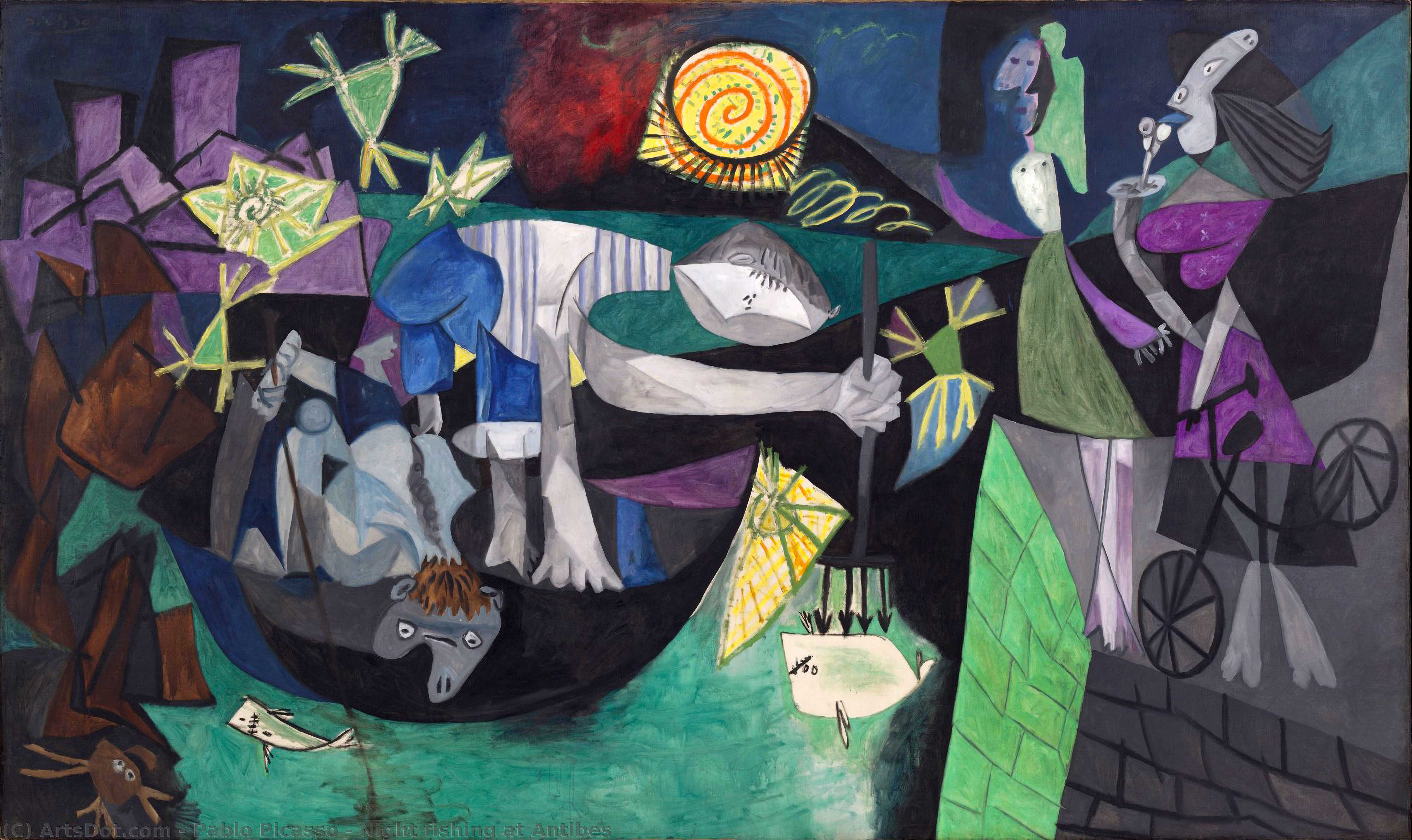 Night Fishing At Antibes — Pablo Picasso