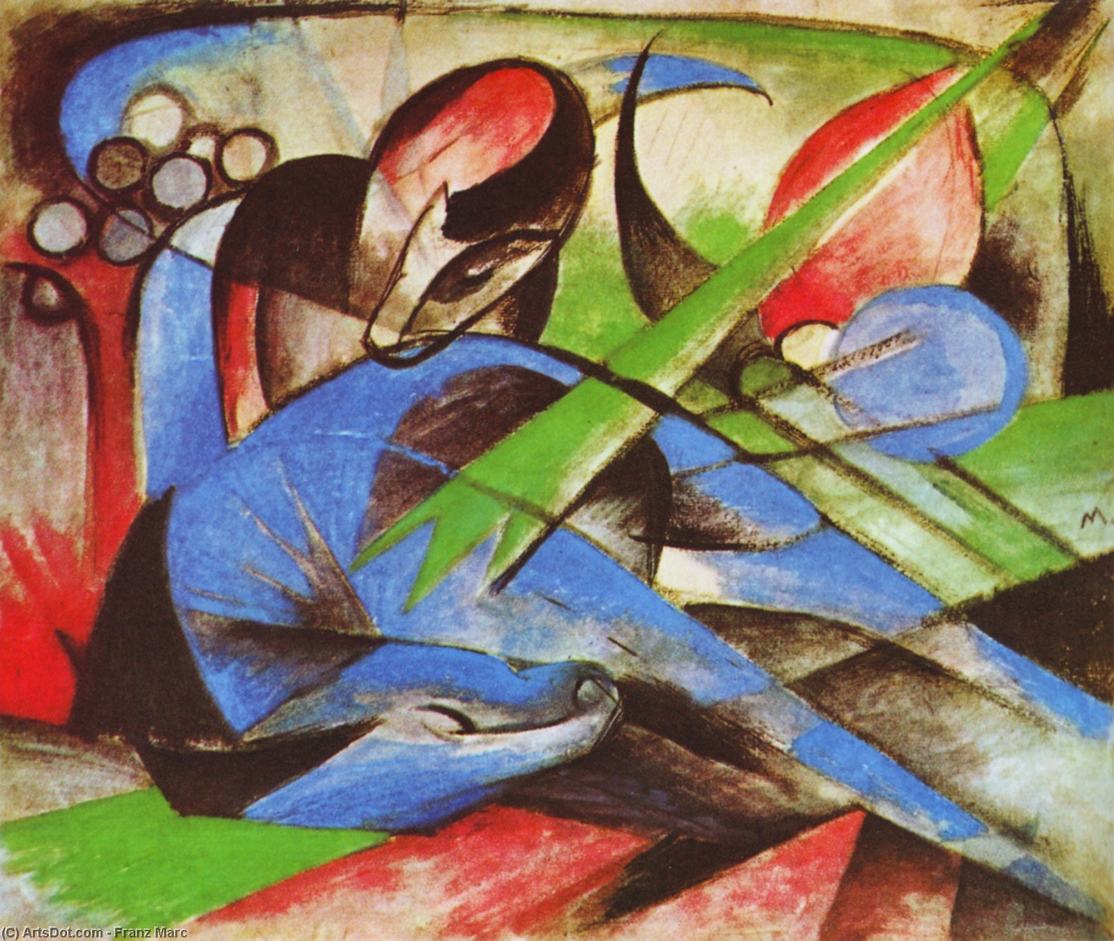Dreaming Horse — Franz Marc