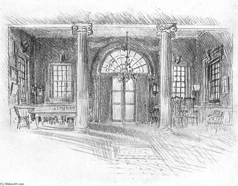 Carpenter's Hall Interior — Joseph Pennell