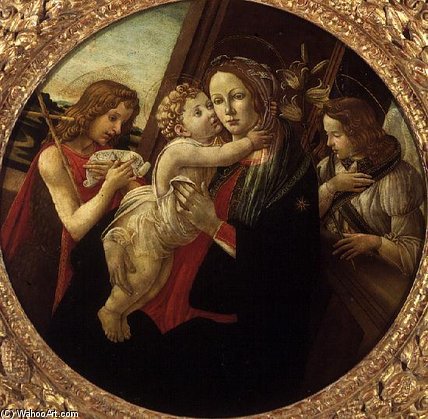 The Madonna And Child With The Infant St. John The Baptist — Sandro Botticelli