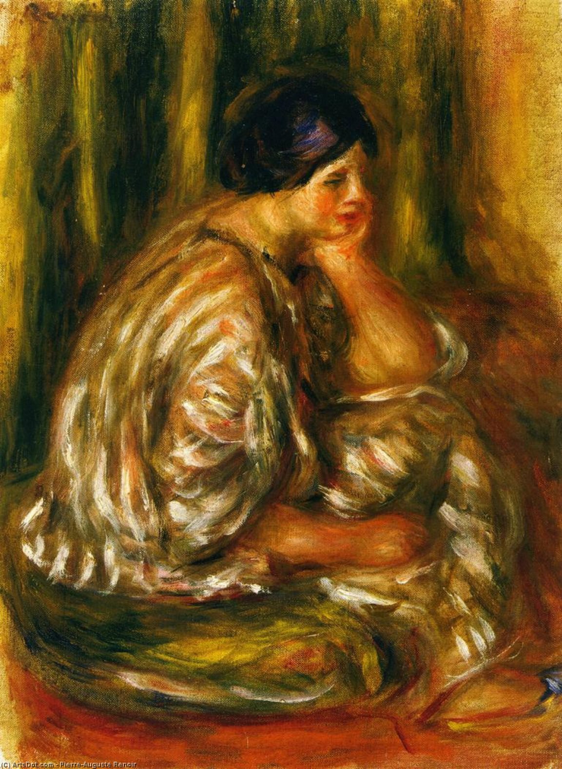 Woman In An Oriental Costume — Pierre-auguste Renoir