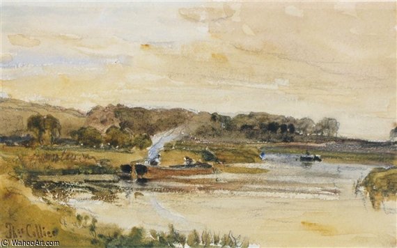 A Barge On The Arun — Thomas Collier