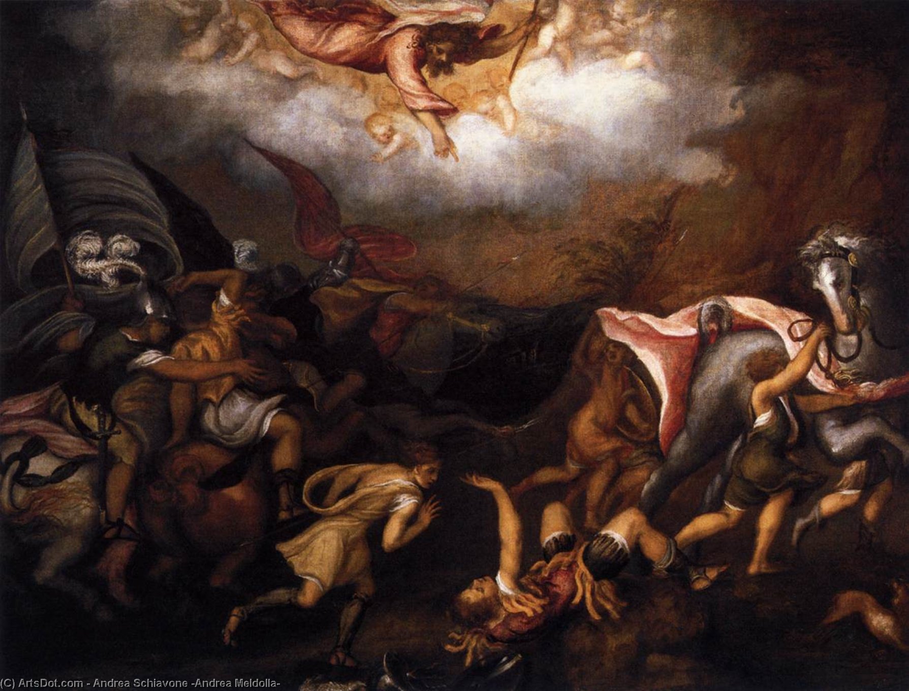 Conversion Of Saul — Andrea Schiavone (andrea Meldolla)