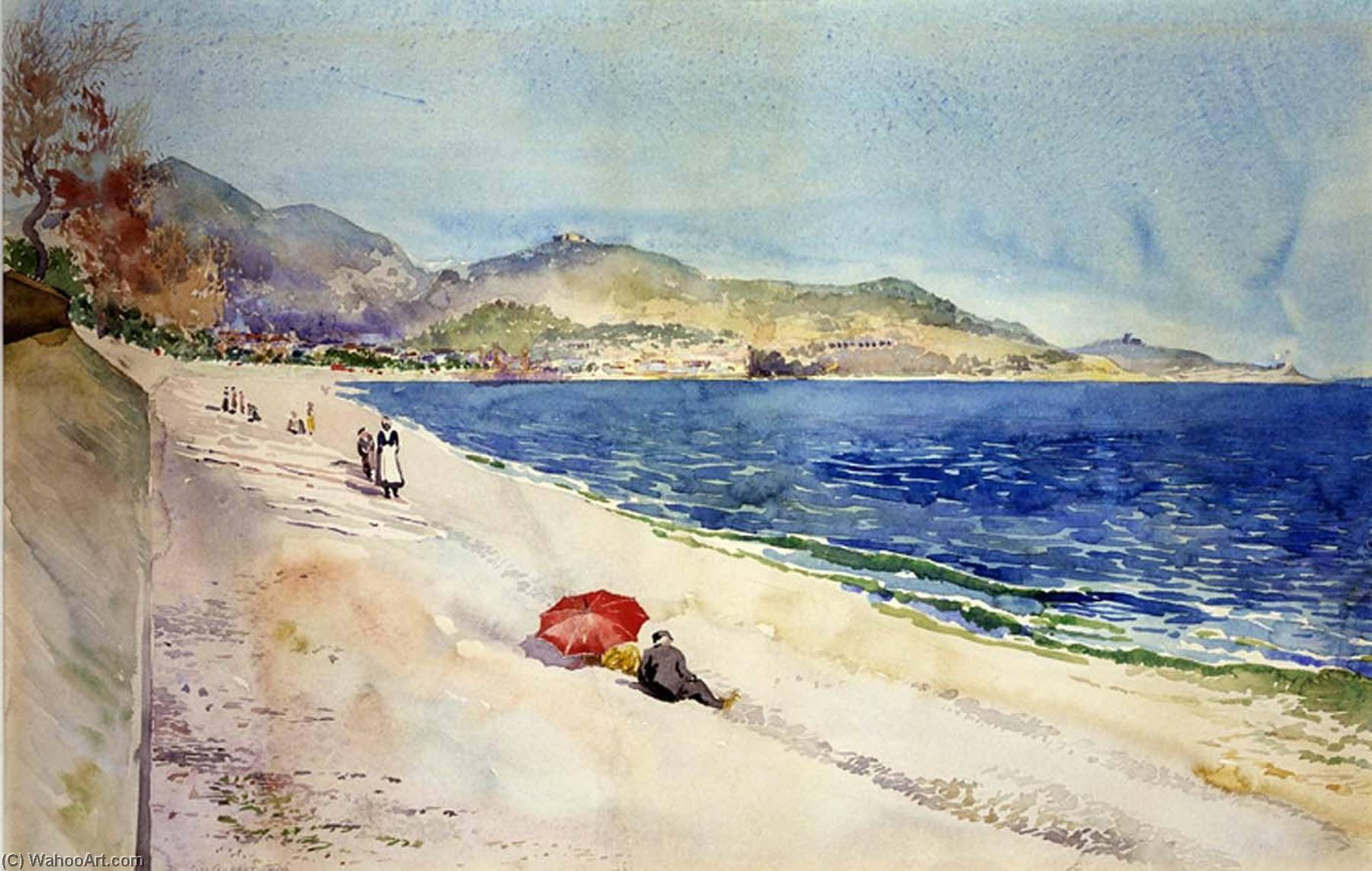 On The Beach Below The Promenade Des Anglais, Nice, France — Cass Gilbert