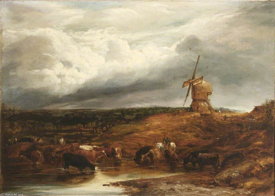 Landscape With Windmill — John Linnell