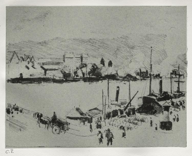 Quai Boieldieu In Rouen — Camille Pissarro