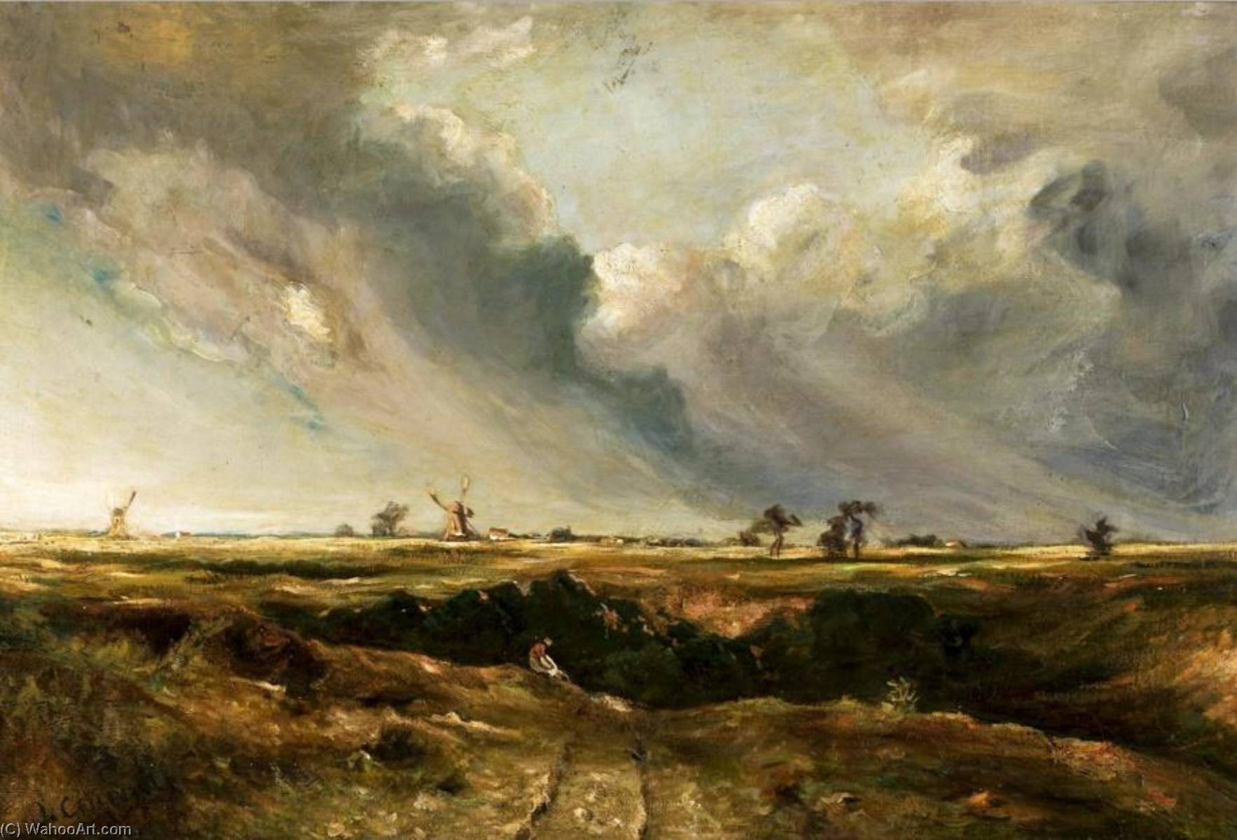 Windmills In Landscape — John Constable