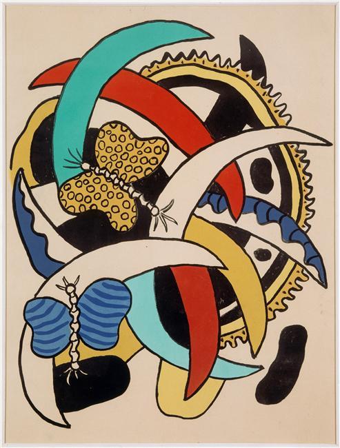Butterflies (still Life With Butterflies) — Fernand Léger