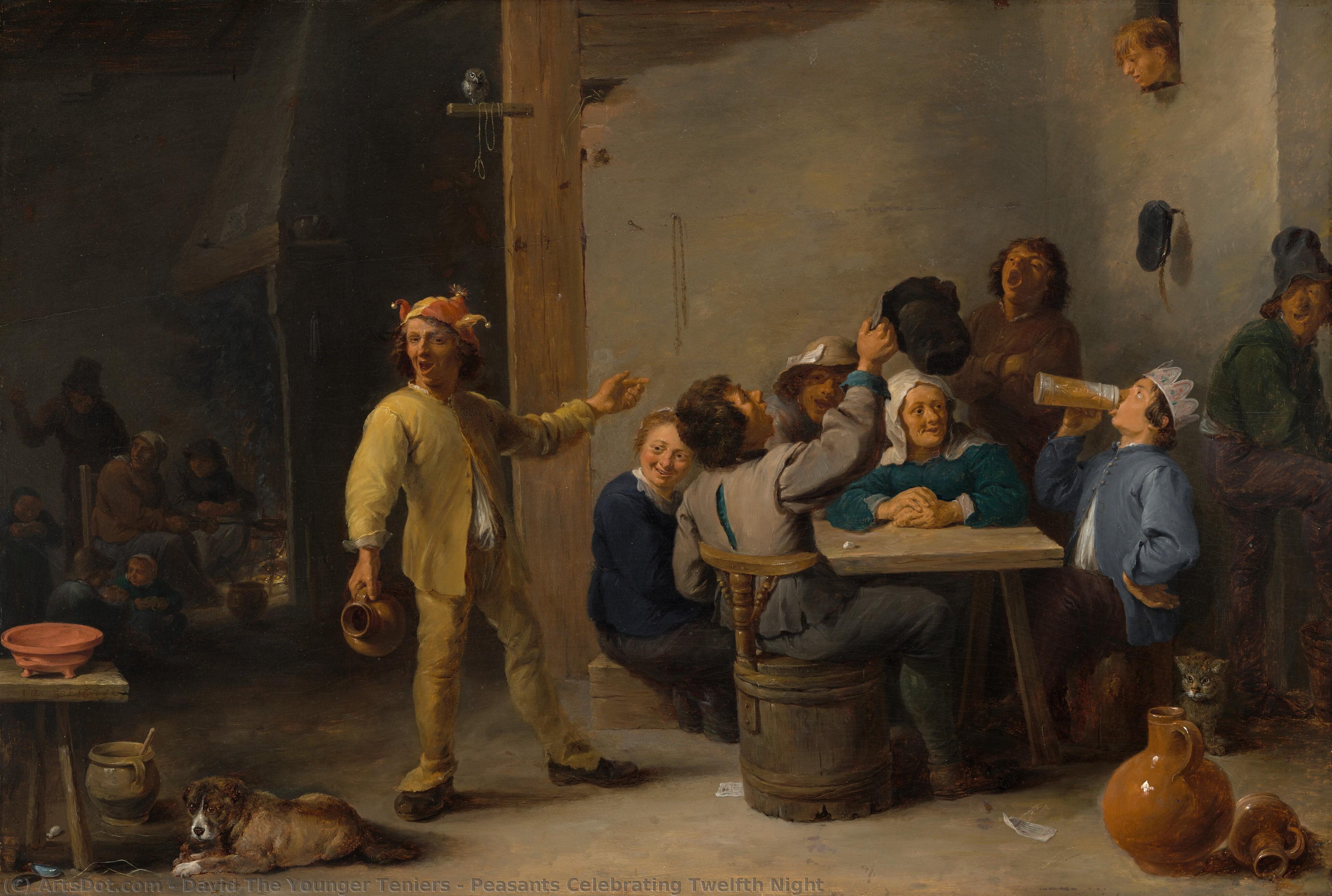 Peasants Celebrating Twelfth Night — David Teniers The Younger