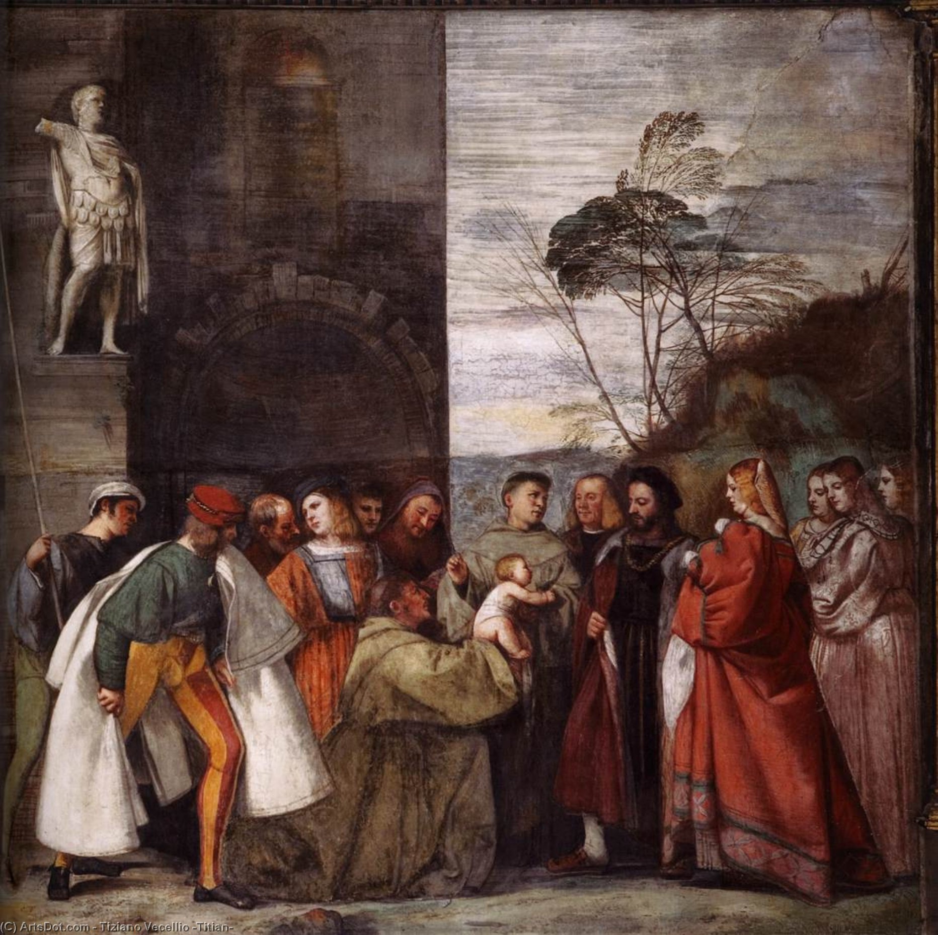 The Miracle Of The Newborn Child — Titian