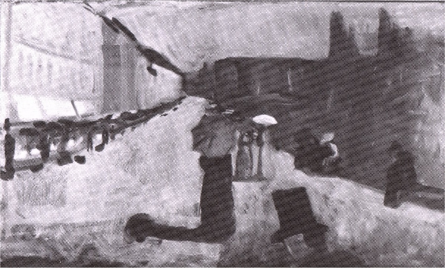 Sketch For Spring Day Street Karl Johan — Edvard Munch