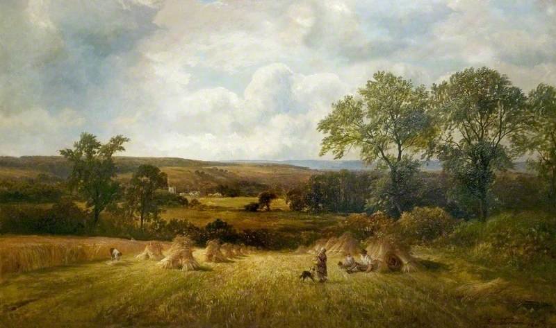 Harvest Scene, Barrow-on-trent, Derbyshire — George Turner