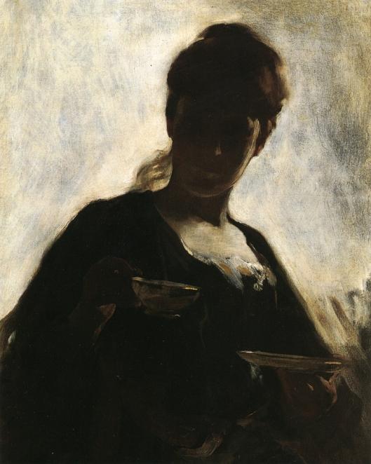 Woman With A Tea Cup — John White Alexander