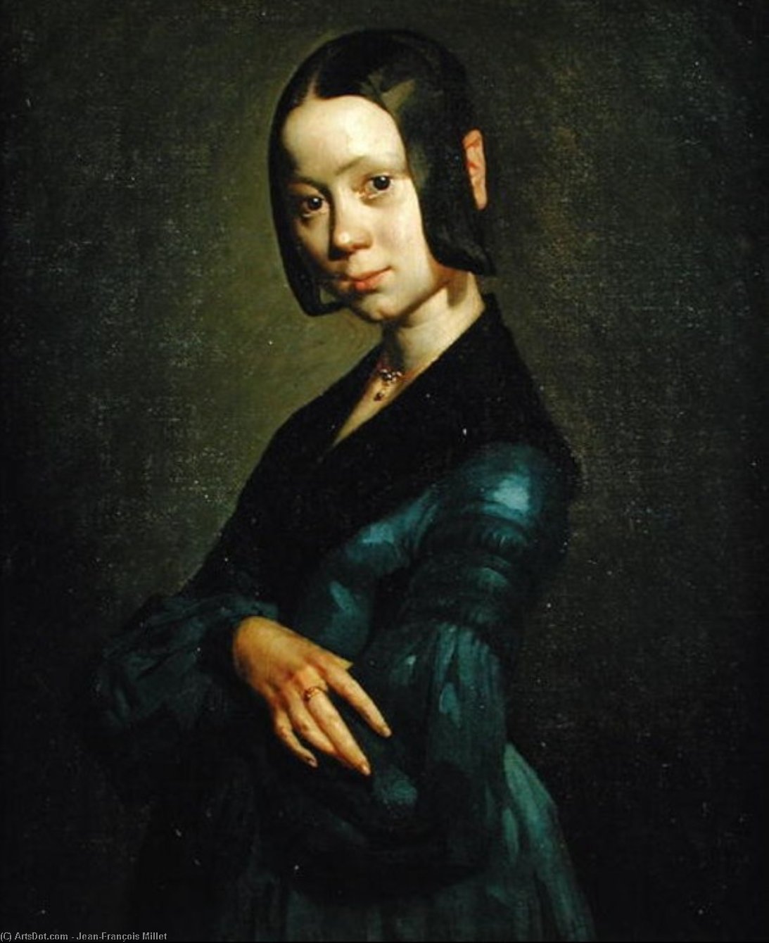 Pauline Ono In Blue — Jean-françois Millet