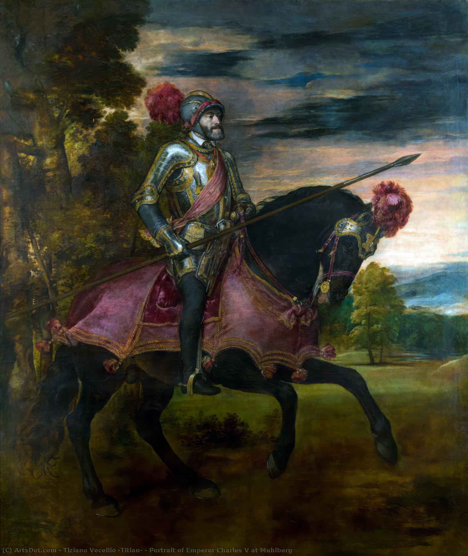 Portrait Of Emperor Charles V At Muhlberg — Titian